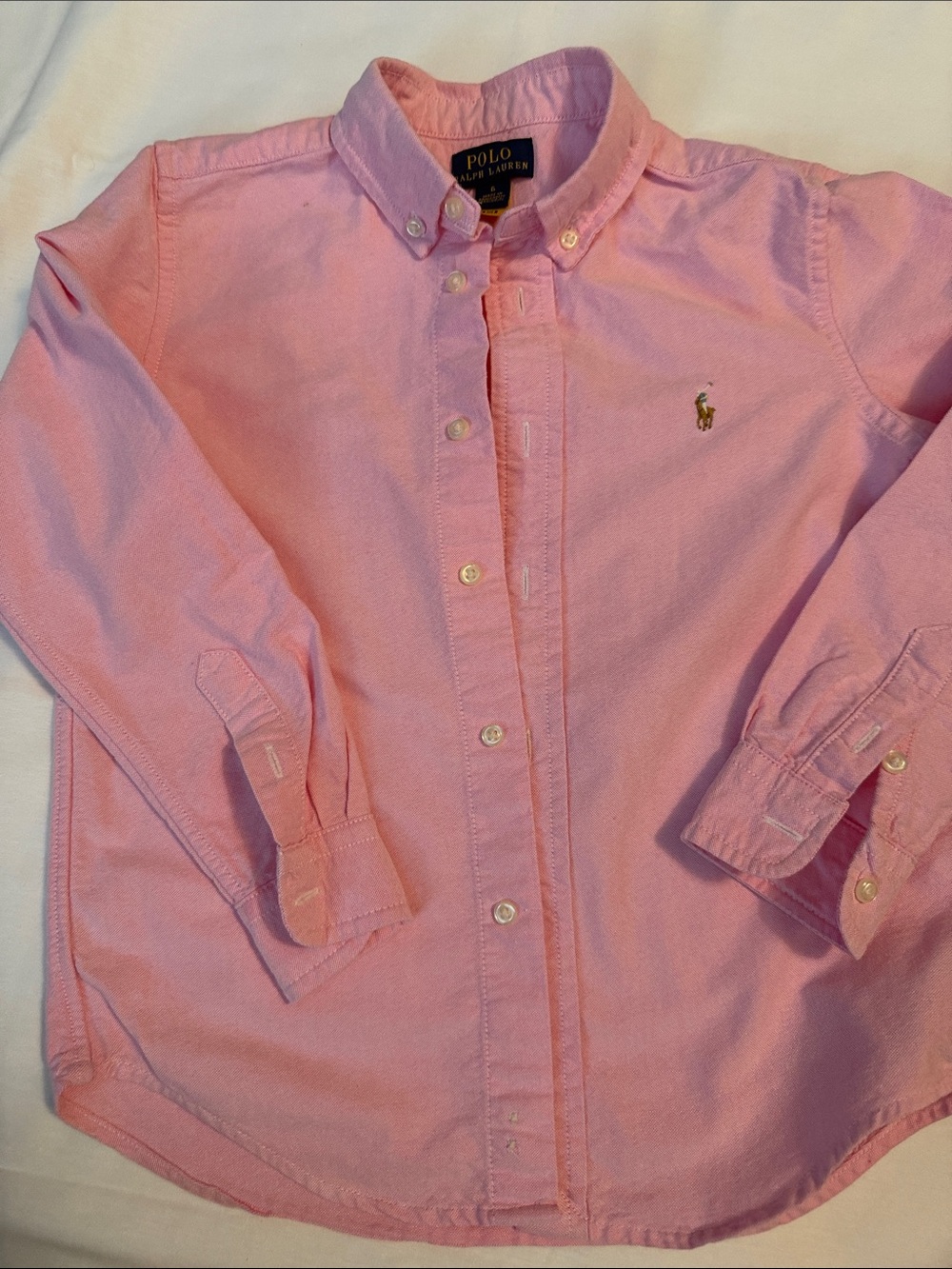 Polo by Ralph Lauren Boys' Light Pink Button-Down Oxford Shirt